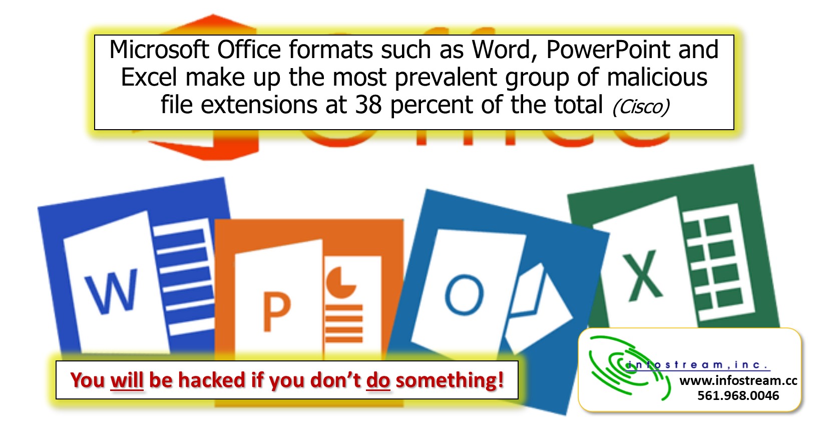 Word, Excel, Outlook, etc. are often a major vulnerability as they are so common.