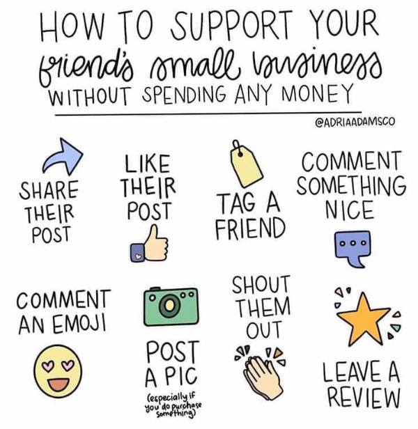 It’s easy to support a friends small business!