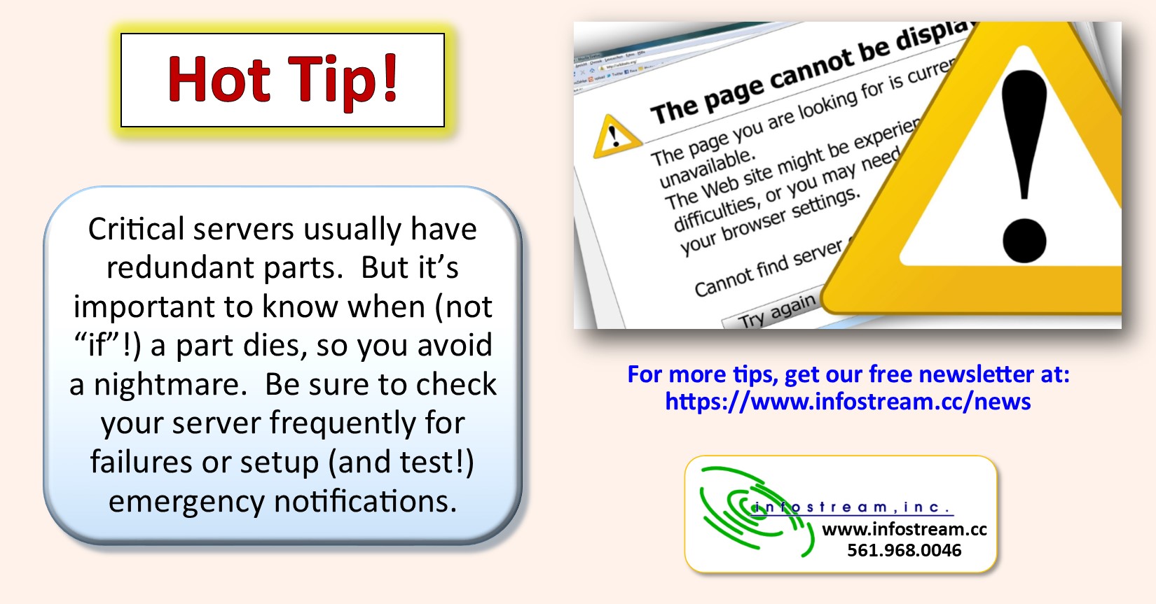 Don’t let a small server part failure bring down your entire company.